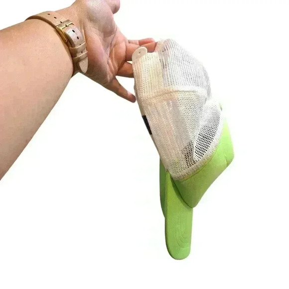 Nintendo NES Lime Green Trucker Hat Snapback Cap Mesh Cap America #164 - Picture 3 of 5